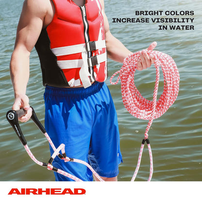 Airhead Ez Up Slalom Cuerda de Entrenamiento, Cuerda de esquí acuático para Aprendizaje, 1 sección, 75 pies