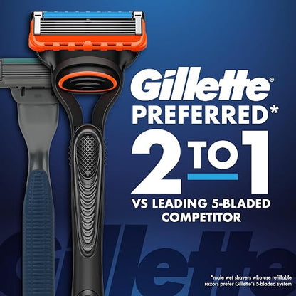 Gillette - Recambios de cuchillas de afeitar Fusion5 para hombre, 10 unidades + recambios de cuchillas Fusion5 Proglide, 2 unidades