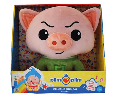 Plim Plim - Hoggie, Peluche Musical DX, Canta y Baila, para Bebes 0+ | Incluye canciones y frases originales, textura suave y afelpada, ideal para regalo