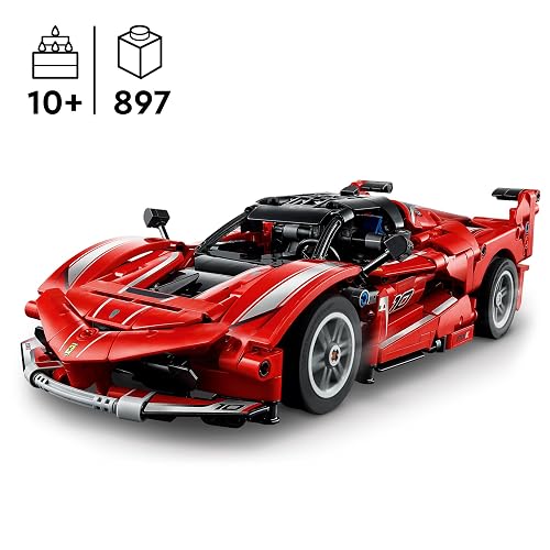 Lego Technic Ferrari FXX K Modelo de Auto en Kit, Juguete de Construcción Stem, Set de Vehículo, Idea de Regalo para Niños y Niñas de 10 Años en Adelante 42212