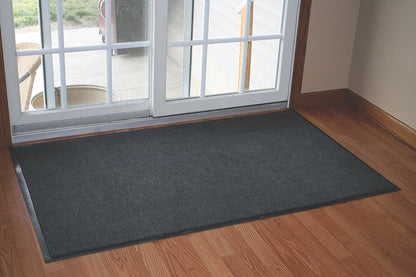 Durable Corporation-654S46 Wipe-N-Walk - Alfombrilla de Entrada para Interior de Alfombra, 1,2 x 1,2 m, Color Gris
