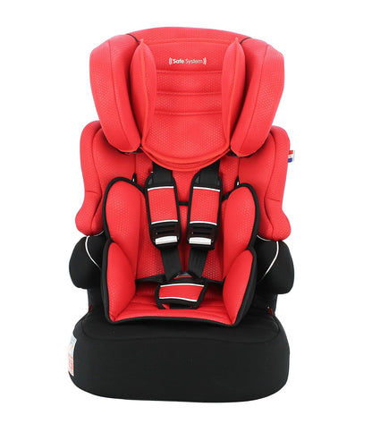 Safe System BELINE Autoasiento Grupo 1/2/3 (9-36Kg) - Fabriqué en France - Reposacabezas réglable en altura