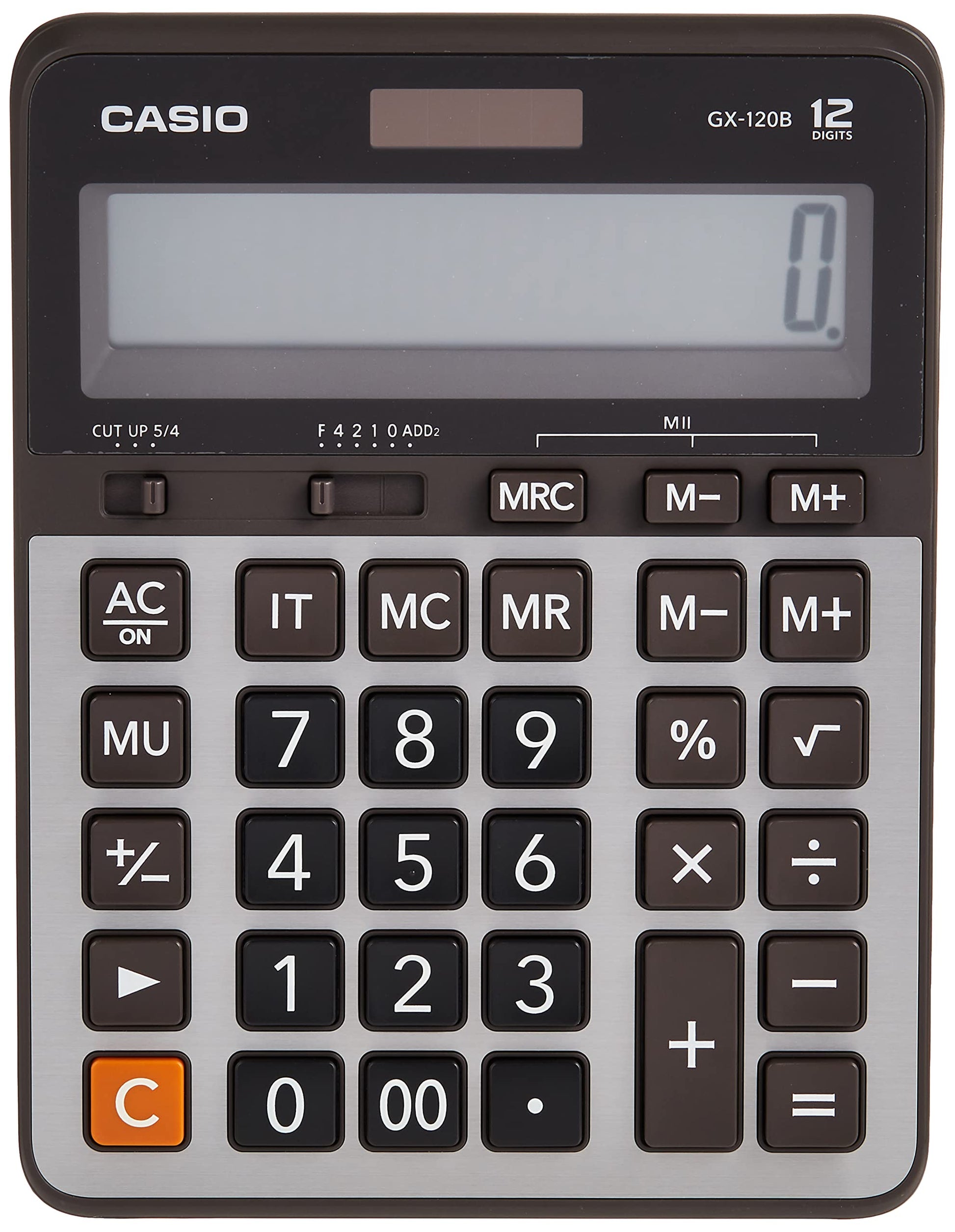 Casio GX-120B-W-DC Calculadora de Escritorio, Color Gris