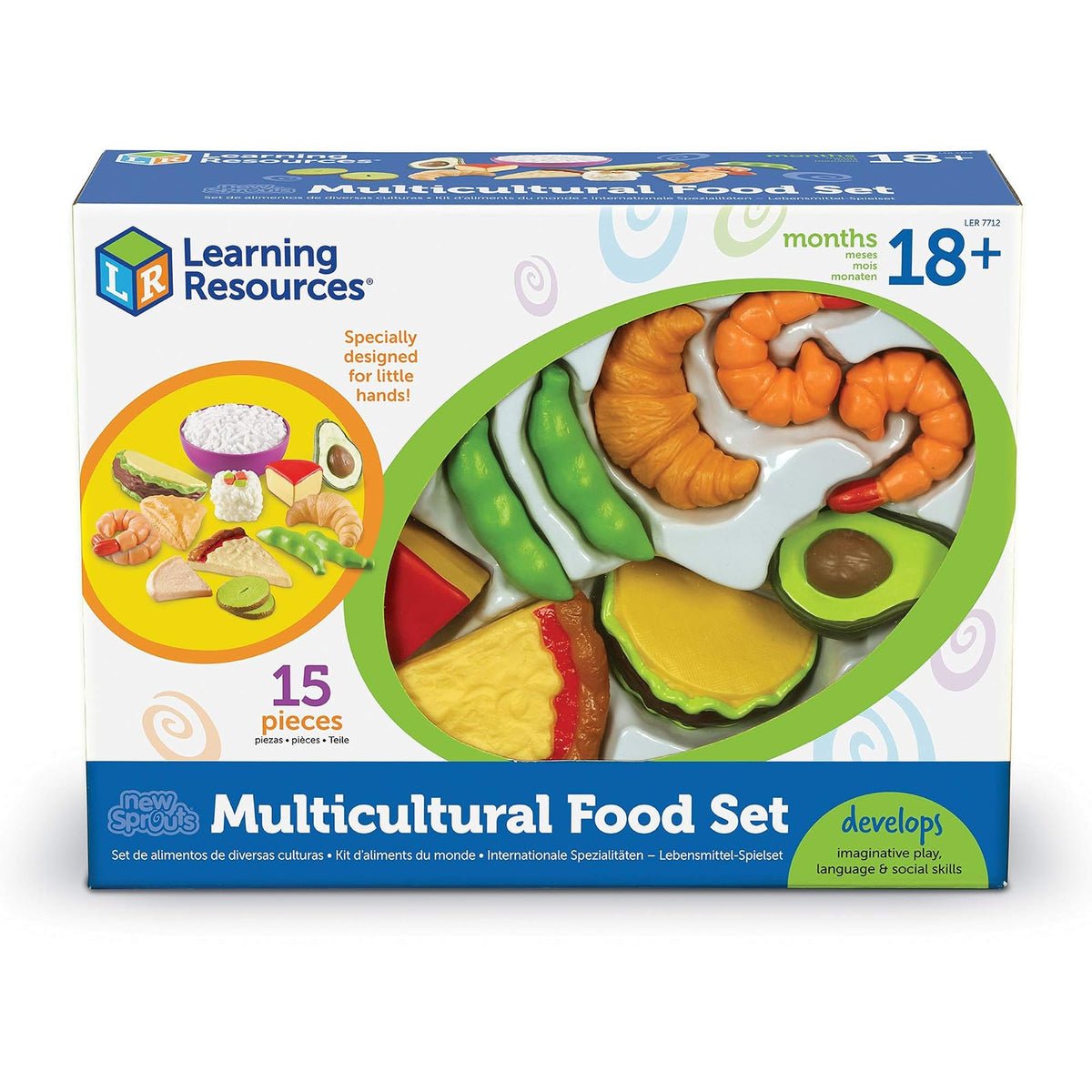 Learning Resources Juego New Sprouts Multicultural Food Set