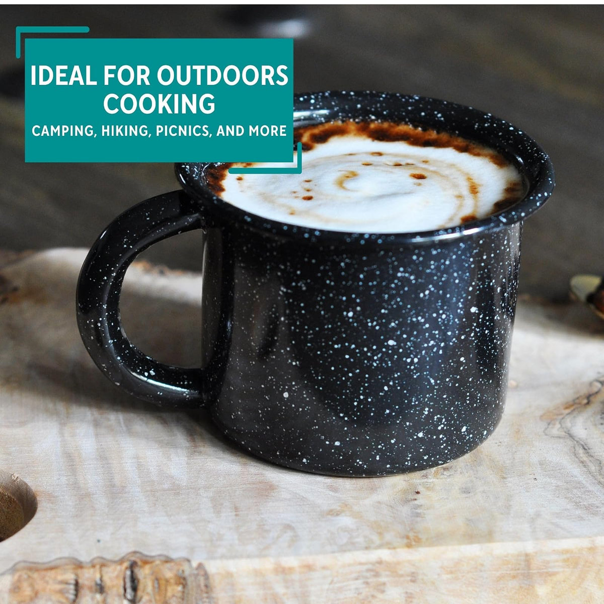 Mirro - Taza esmaltada de 12 onzas