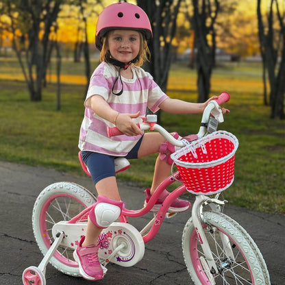 Royalbaby Stargirl - Bicicleta Infantil para niñas de 12 a 14 a 16 a 18 Pulgadas con Cesta para niños de 3 a 10 años