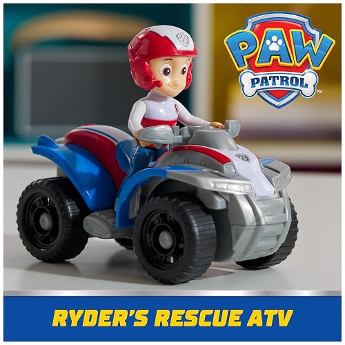 Paw Patrol, Quad de Ryder, vehículo de Juguete con Figura de acción Coleccionable, Juguetes respetuosos con el Medio Ambiente para niños y niñas a Partir de 3 años