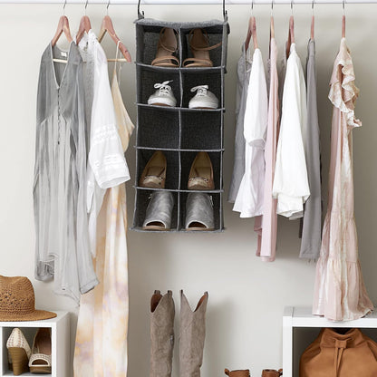 Household Essentials - Organizador de 10 Bolsillos para Colgar Zapatos con Ganchos