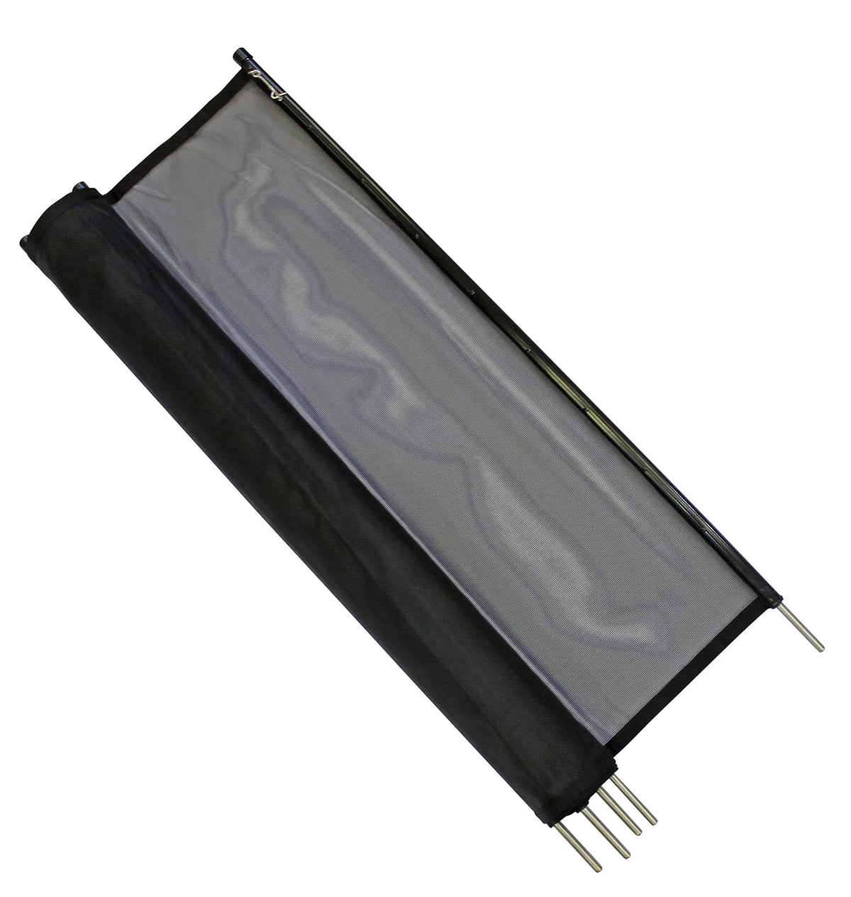 WaterWarden - Valla de Seguridad para Piscina, 4 x 12 pies, Certificado UL según Las Normas de Seguridad ASTM F2286, extraíble, fácil instalación, Red de Malla Protectora Negra con Marcos Negros