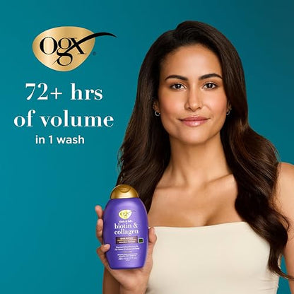 OGX - , Champú Thick & Full + Champú con biotina y colágeno, 385 ml