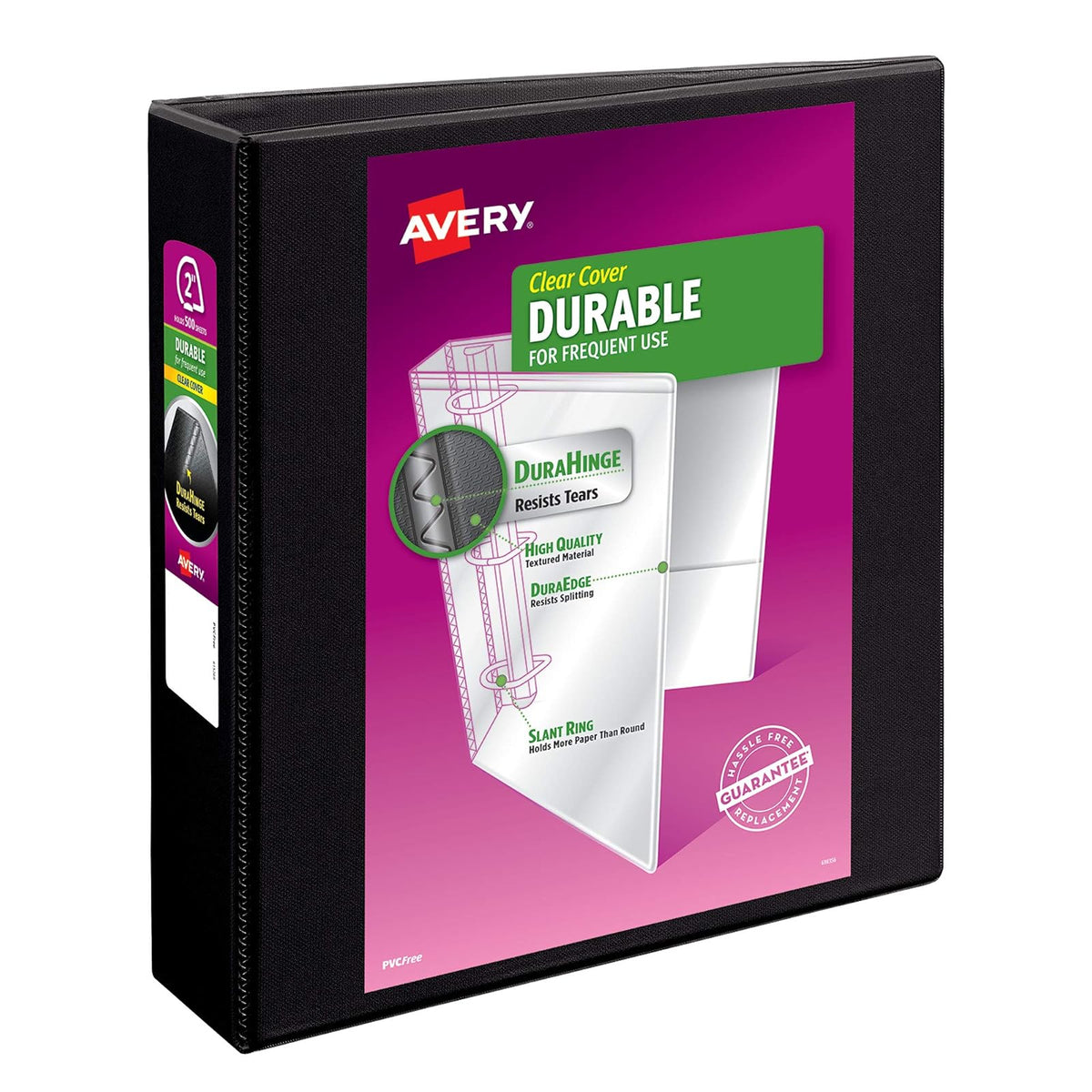 Avery VS11-40-WE Carpeta"D" Durable con Ventana, 725 Hojas, color Blanco - 5cm - Negro