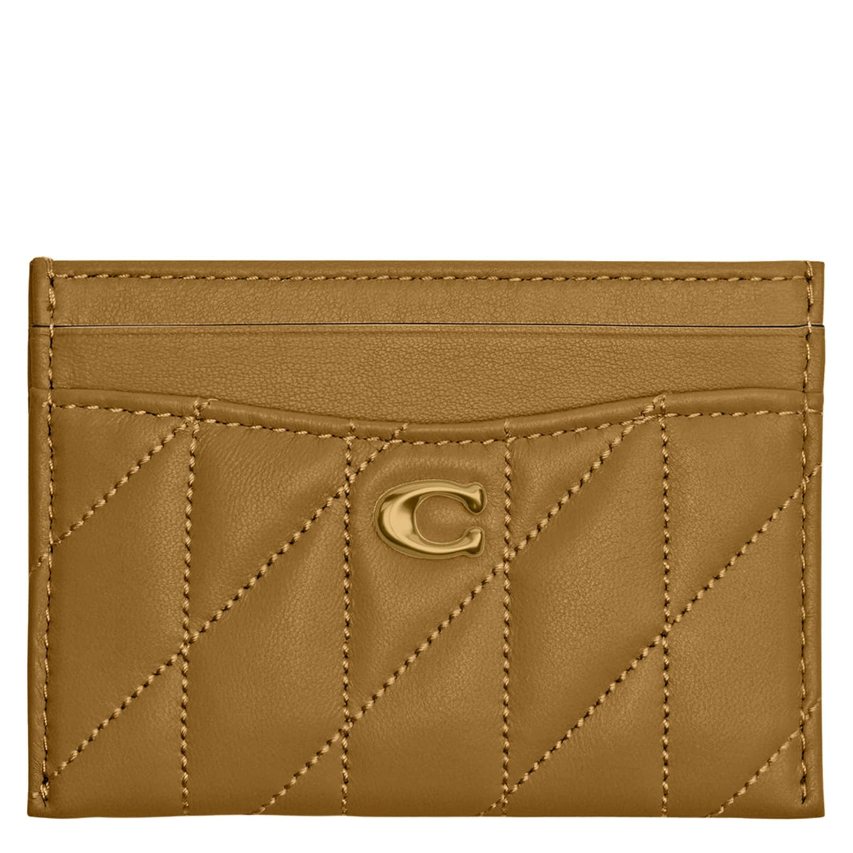 Coach - Funda de piel acolchada para tarjetas - Una talla - B4 - Oliva Muted