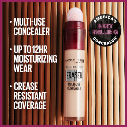 Maybelline New York - Corrector Instant Age Rewind Eraser Dark Circles Treatment, Cool Ivory, 0.2 onzas líquidas