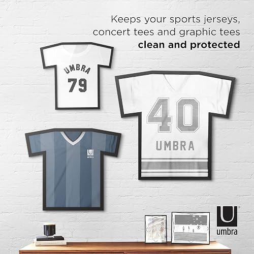 Umbra T-Frame Marco Decorativo en Forma de Camiseta para Exhibir Playeras, Negro