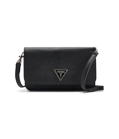 Guess Noelle II Bolsa Crossbody con Solapa para Mujer - Talla única - Negro