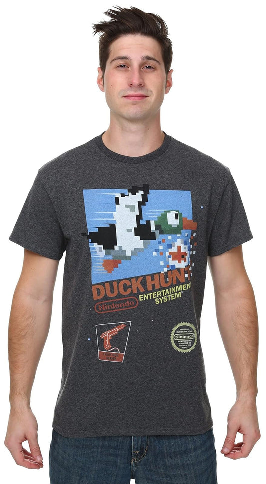 Nintendo Playera Duck Hunt Camiseta para para Hombre