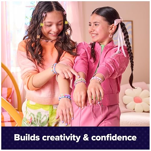 Cool Maker, Kit de expansión Stack’d Heishi, kit para hacer pulseras con más de 1300 cuentas, sirve para hacer 10 pulseras, juguetes de manualidades para niños y niñas a partir de 7 años