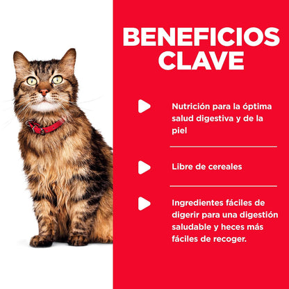 Hill's Alimento Húmedo para Gato Adulto Piel Y Estomago Sensible 24Pack 82G | Alimento húmedo Hill's para gato, piel y estómago sensible, alta digestibilidad, barrera cutánea sana