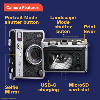 Fujifilm Instax Mini EVO Cámara instantánea - café