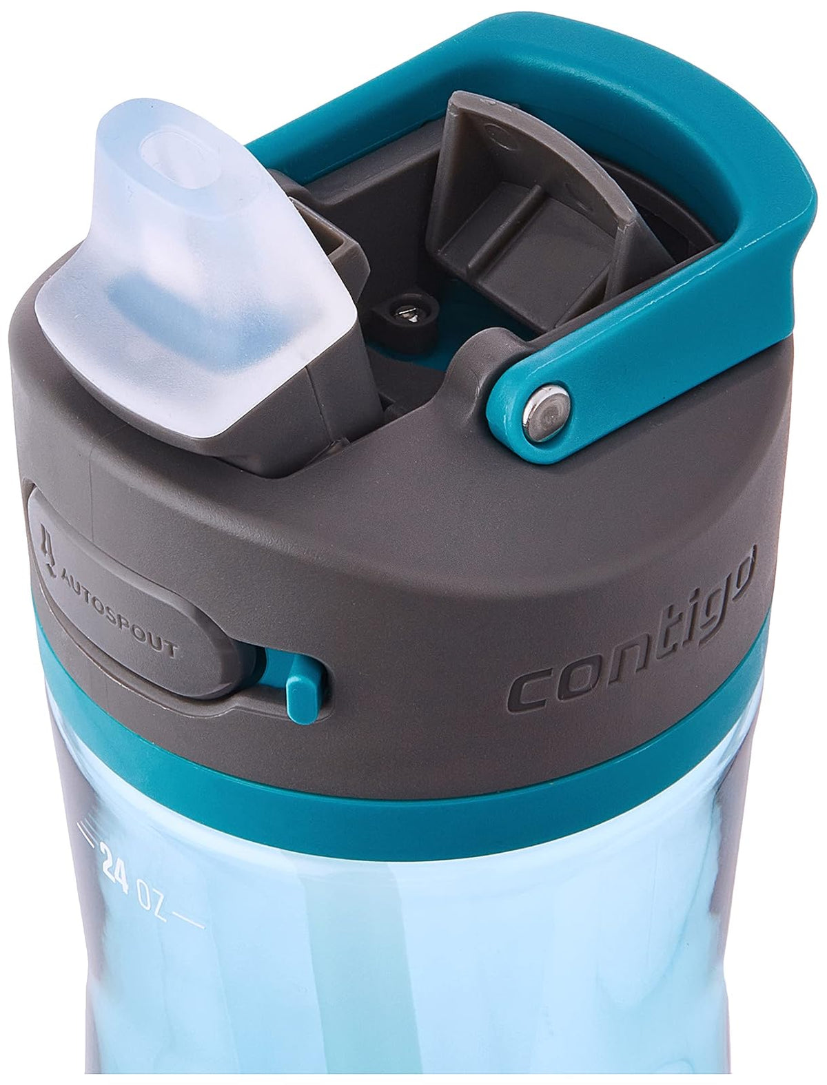 Contigo Ashland 2.0 - Botella de agua a prueba de fugas con tapa y popote en ángulo, apta para lavaplatos, tapa intercambiable, 2 unidades, 24 onzas, enebro/sake