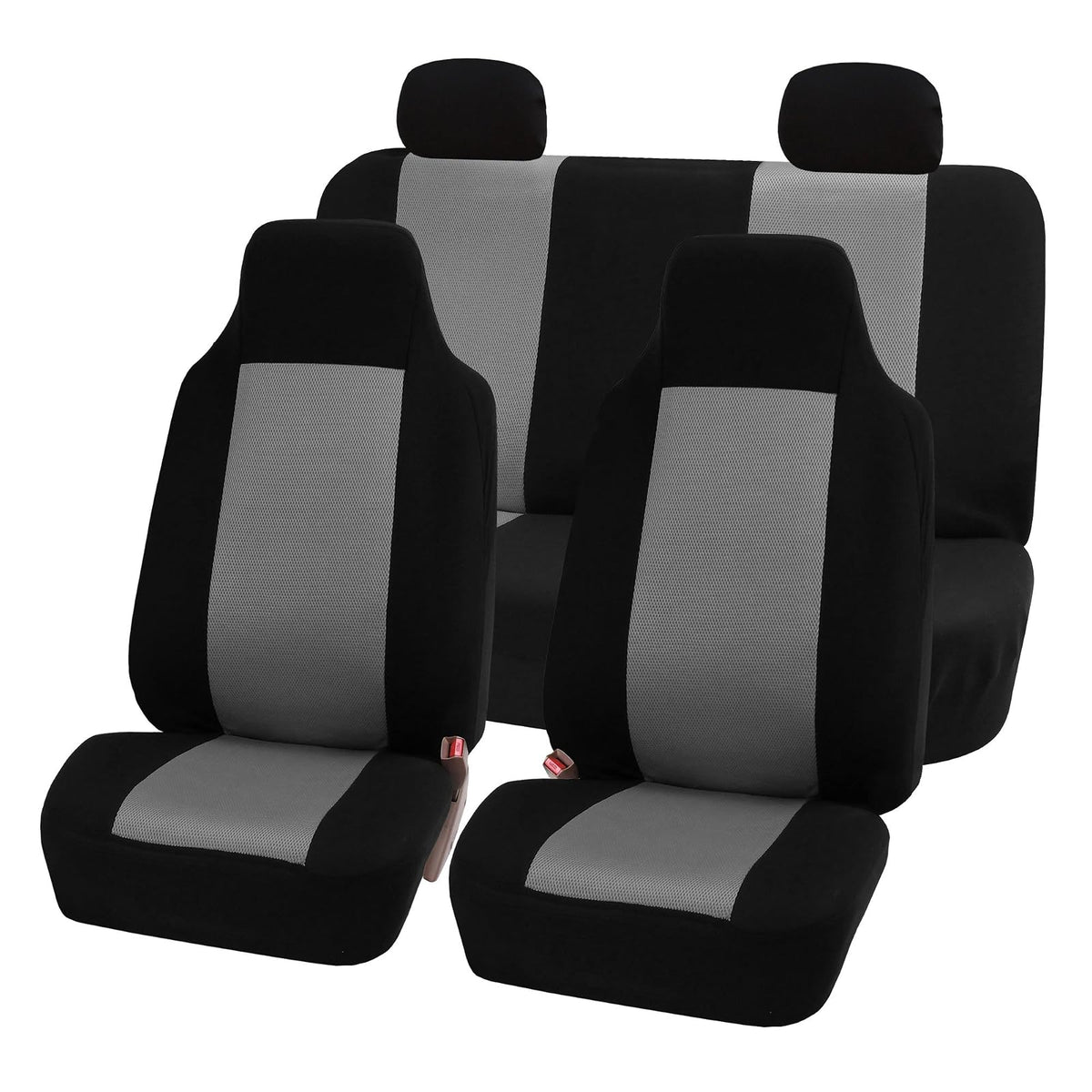 FH GROUP FB102GRAY114 Gray 3D Air Mesh Auto Seat Cover (Full Set)