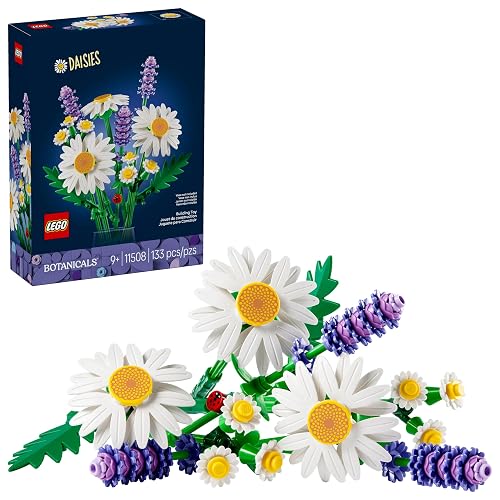LEGO Margaritas - Juguetes de Construcción para Niñas y Niños, Años 9+ - Regalo para Cumpleaños - Decoración para Escritorio, Recamara - 11508
