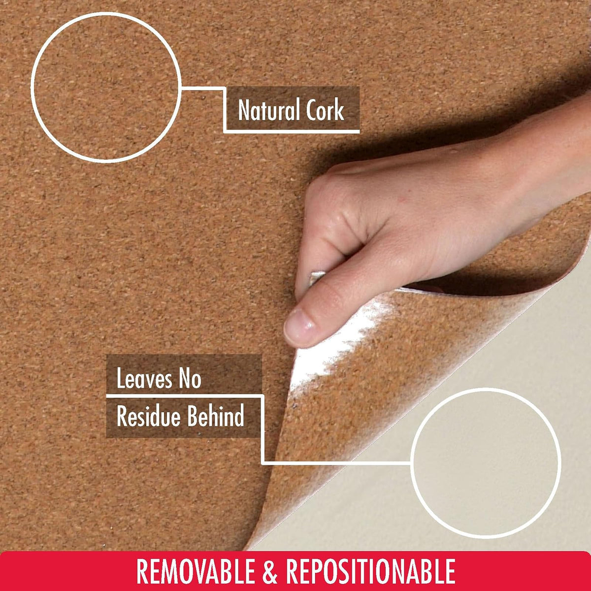 Con-Tact 04F-C6420-06 Self-Adhesive Shelf and Drawer Liner, 12-Inches by 4-Feet, Natural Cork