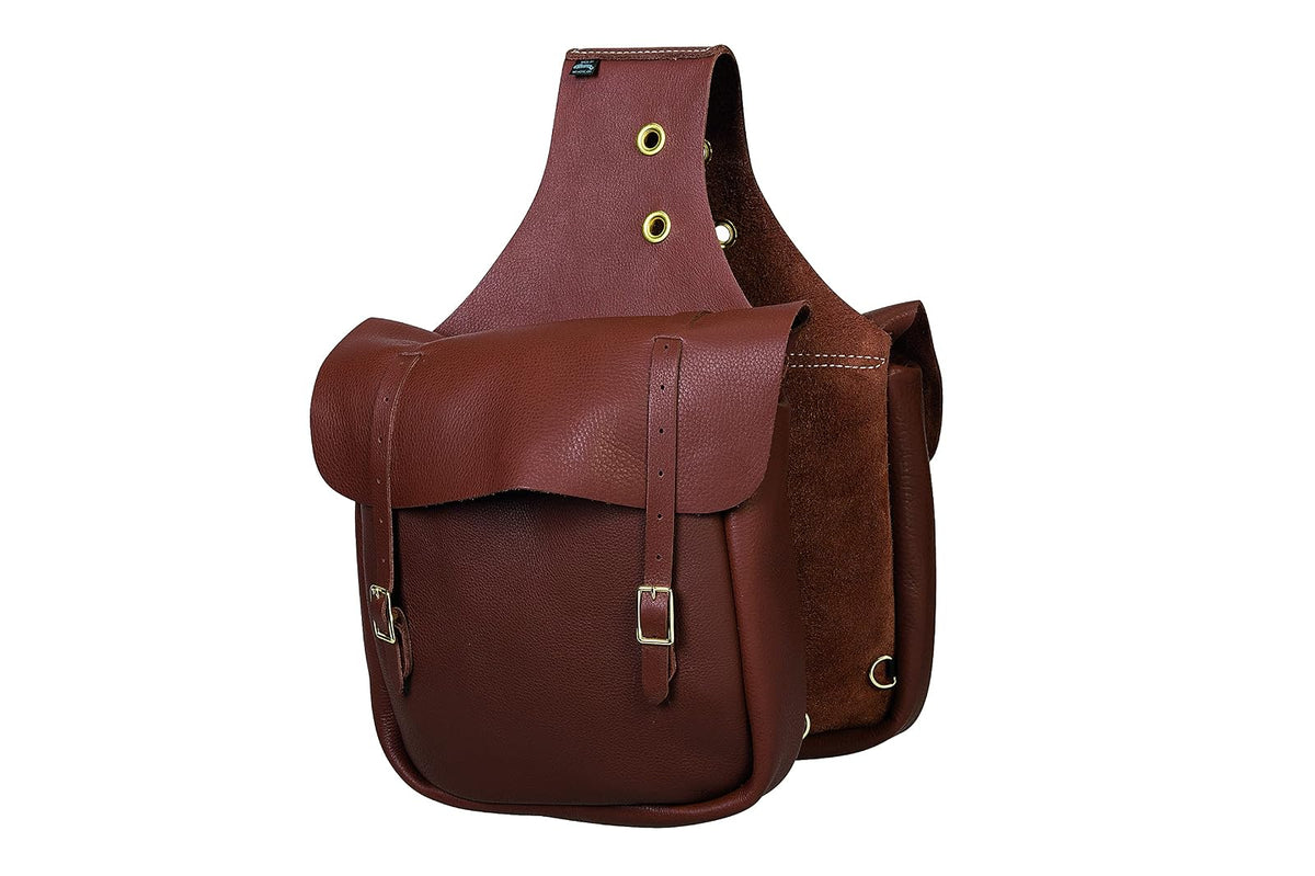 Weaver Leather Chap - Bolsa para sillín de Piel, Color café, 11 x 12 x 4 Pulgadas