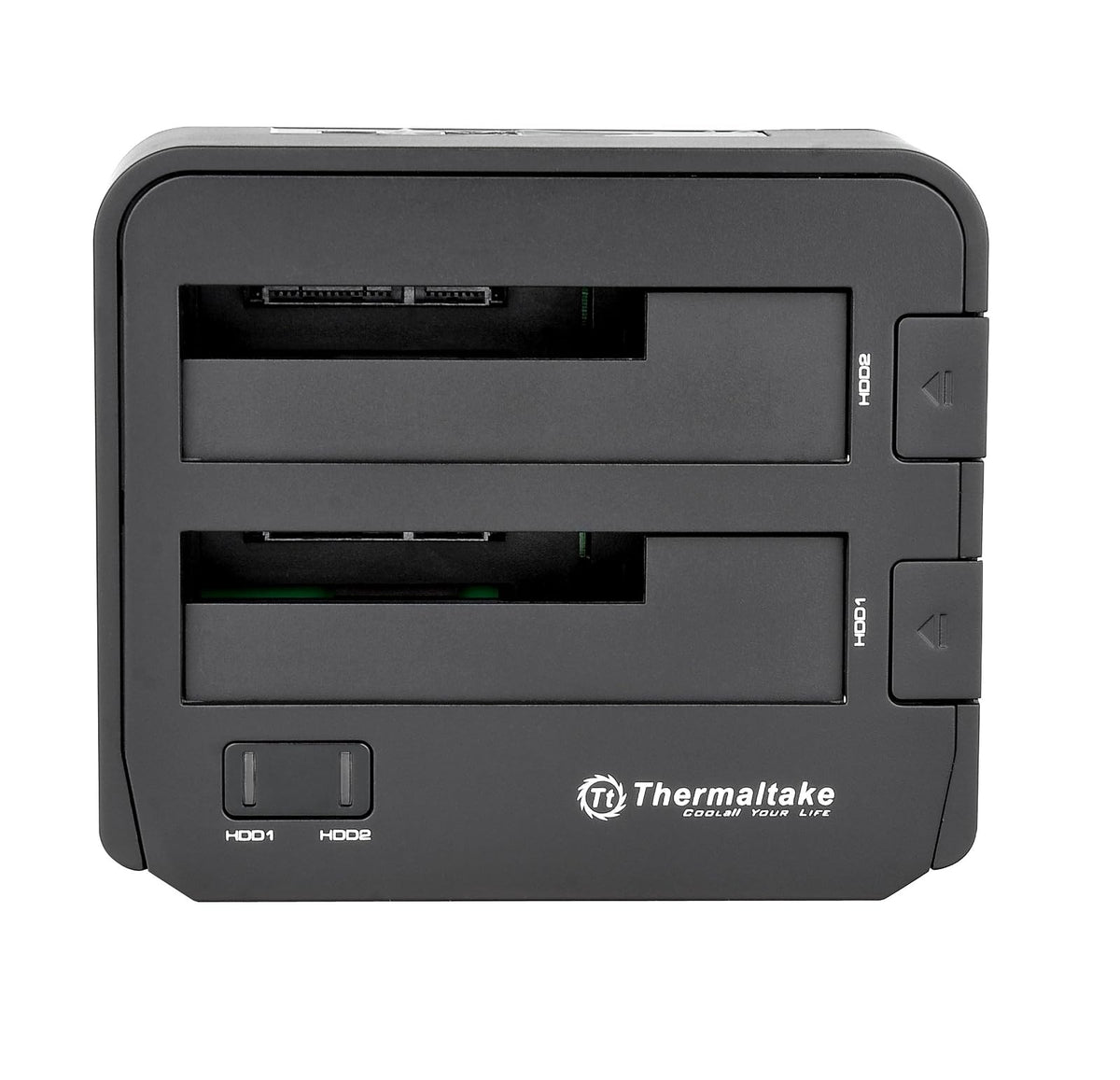 Thermaltake BlacX Duet 2.5"/3.5" SATA I/II/III USB 3.0 Estación de Acoplamiento para Disco Duro Externo ST0014U-D, Negro