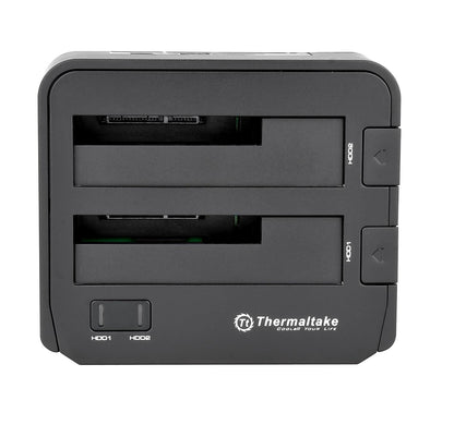 Thermaltake BlacX Duet 2.5"/3.5" SATA I/II/III USB 3.0 Estación de Acoplamiento para Disco Duro Externo ST0014U-D, Negro