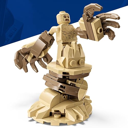 LEGO | Marvel Batalla Épica: Spider-Man vs. Sandman – Juguete de Construcción con Venom para Niños y Niñas Mayores de 9 Años – Set para Jugar y Exhibir con 3 Minifiguras – 76334