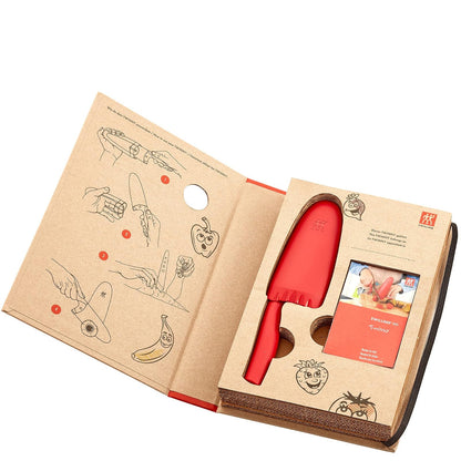 ZWILLING TWINNY - Cuchillo de chef para niños, color rojo