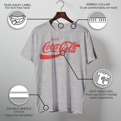 Coca-Cola Coca-Cola Playera de Manga Corta Eighties Coke Camiseta para para Hombre