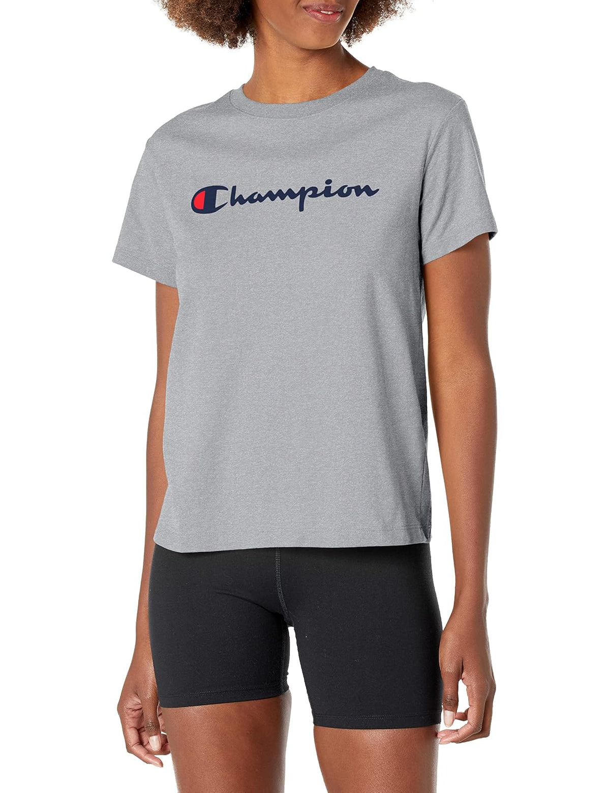 Champion Playera clásica. Camiseta para Mujer
