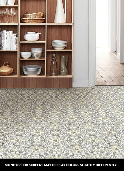 FloorPops FP2947 Antico - Azulejos de piso para despegar y pegar, multicolor