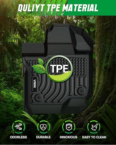 VIWIK TPE - Juego Completo de Alfombrillas para Ford F-150 SuperCrew 2015-2025 y 2022-2025 F 150 Lightning sin Almacenamiento Plano Plegable Debajo del Asiento, Ajuste Personalizado para Todo Tipo de
