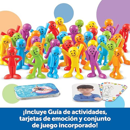 All About Me Feelings Activity Set, Juegos de Aprendizaje Socio-Emocional, Juegos de Comunicación para Niños, Juguetes de Emociónes, Juguetes de Sentimientos para Niños, 54 Piezas Mayores de 3 años
