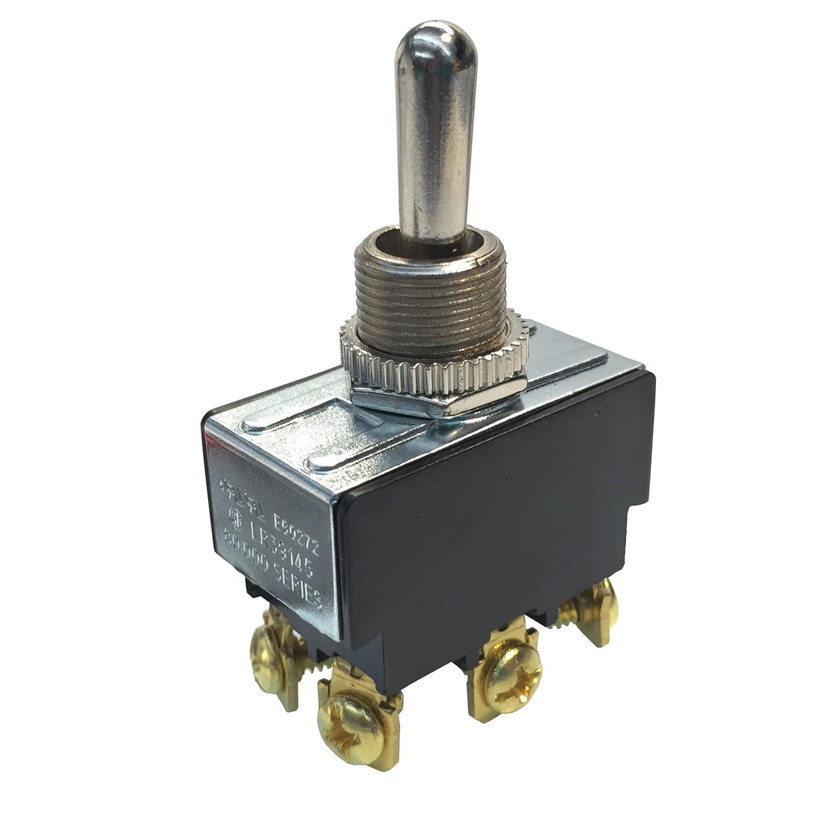 Gardner Bender Interruptor de Palanca ON-OFF-ON, DPDT 10A 125V - (DPDT) - 1½ HP 125-250 V AC - Encendido y apagado - encendido (terminal de tornillo)