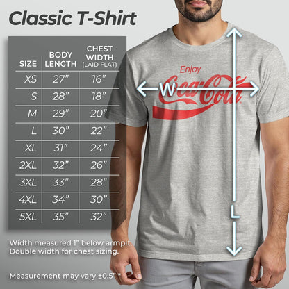 Coca-Cola Coca-Cola Playera de Manga Corta Eighties Coke Camiseta para para Hombre