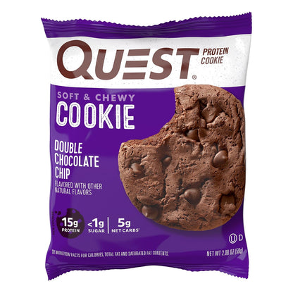 Quest Nutrition Galleta de Proteína sabor Doble Chocolate - Caja 12 Piezas