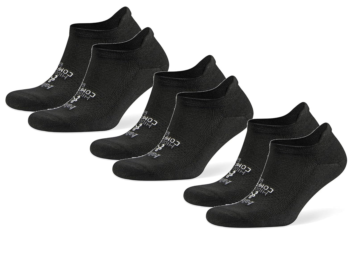 Balega Hidden Comfort Calcetines Deportivos Invisibles Paquete de 3 - M - Negro -