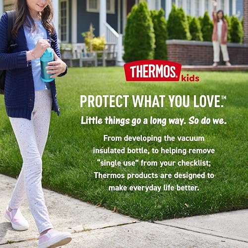 THERMOS FUNTAINER Botella de acero inoxidable con aislamiento al vacío para niños, 12 onzas, azul Paw Patrol