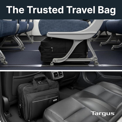 Targus, Maleta con ruedas para laptop, Negro, 355,6 x 190,5 x 419,1 mm(14x 7.50 x 16.50))
