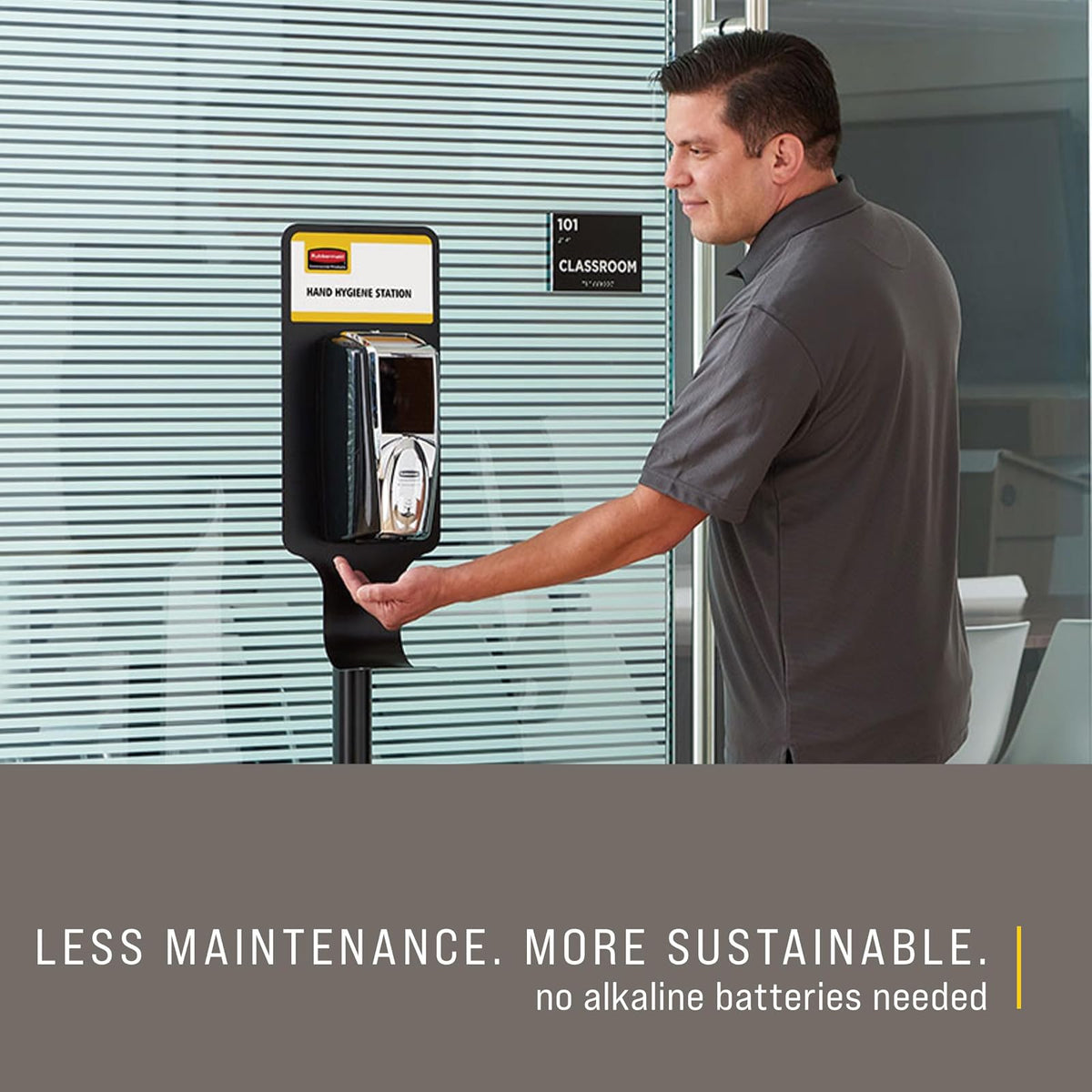 Rubbermaid Commercial 1980826 LumeCel AutoFoam Soap Dispenser, Black/Chrome