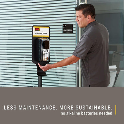 Rubbermaid Commercial 1980826 LumeCel AutoFoam Soap Dispenser, Black/Chrome