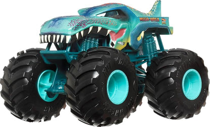 Hot Wheels Monster Trucks Vehículo de Juguete Mega Wrex Escala 1:24 para niños de 3 años en adelante