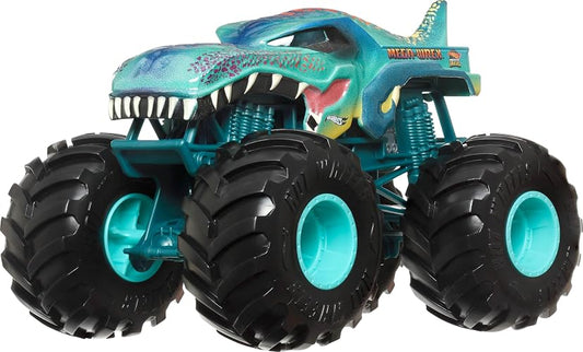 Hot Wheels Monster Trucks Vehículo de Juguete Mega Wrex Escala 1:24 para niños de 3 años en adelante