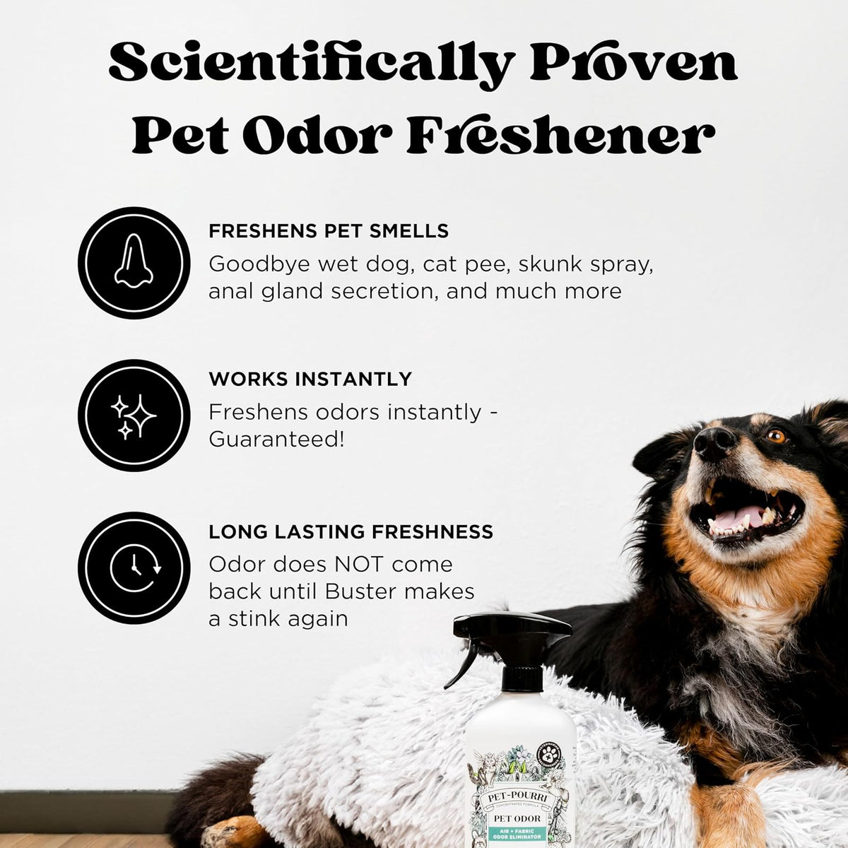 Poo-Pourri Pet-Pourri Aromatizante Antiolores de Mascota 472 ml