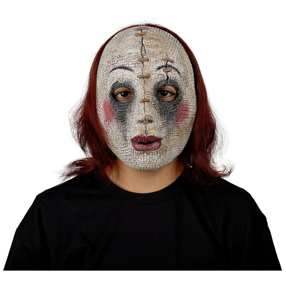 Ghoulish Productions Máscara De Látex Possesed Doll, Urban Mask Muñeca Poseída, Disfraz Aterrador para Halloween y Fiestas Temáticas, Cosplay Muñeca Mala, Diseño Artesanal Face Mask