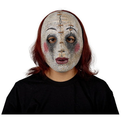 Ghoulish Productions Máscara De Látex Possesed Doll, Urban Mask Muñeca Poseída, Disfraz Aterrador para Halloween y Fiestas Temáticas, Cosplay Muñeca Mala, Diseño Artesanal Face Mask
